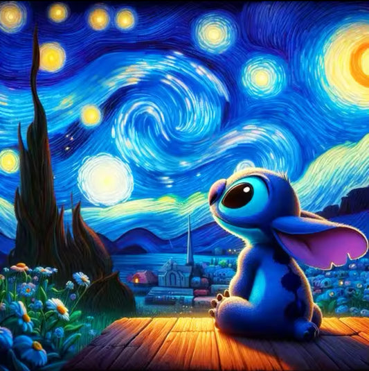 Stitch en la Noche Estrellada