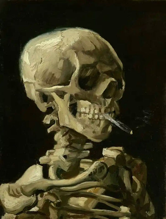 Calavera con un Cigarro Van Gogh